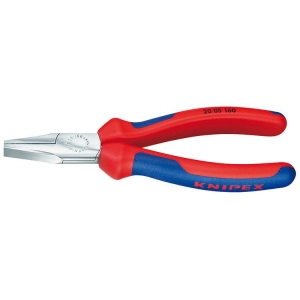 Knipex 20 05 140 Pliers Flat Nose chrome-plated 140mm Grip Handle